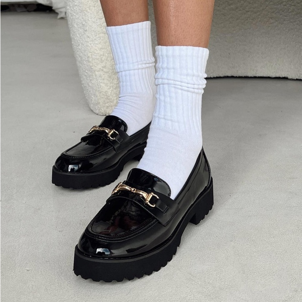 Princess Polly Capri Black Loafer | Gently Used